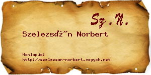 Szelezsán Norbert névjegykártya