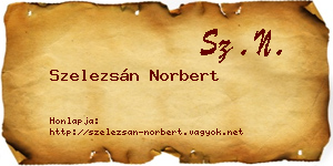 Szelezsán Norbert névjegykártya